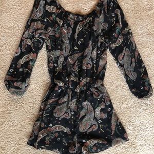 Boutique Romper with Open Sleeves